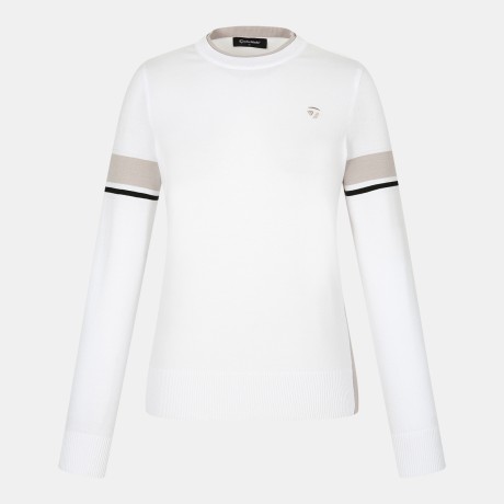 26SS 여성 배색 포인트 니트 TWSR65222-100