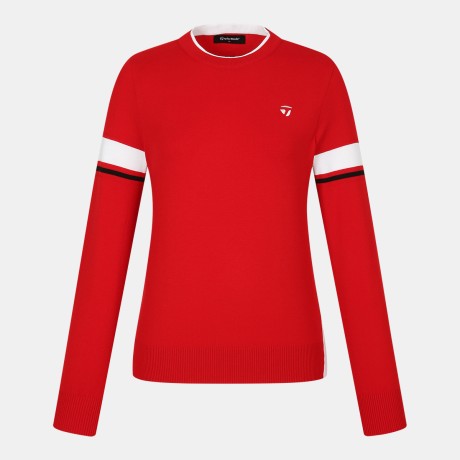 26SS 여성 배색 포인트 니트 TWSR65222-500