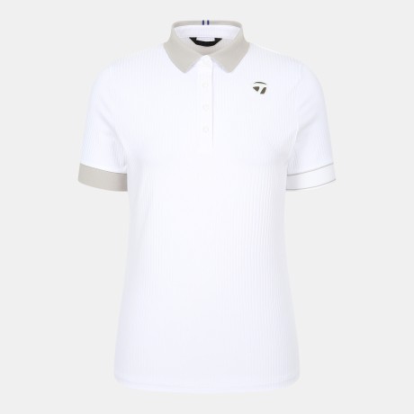 26SS 여성 배색 골지 카라 반팔 티셔츠 TWTP66143-100