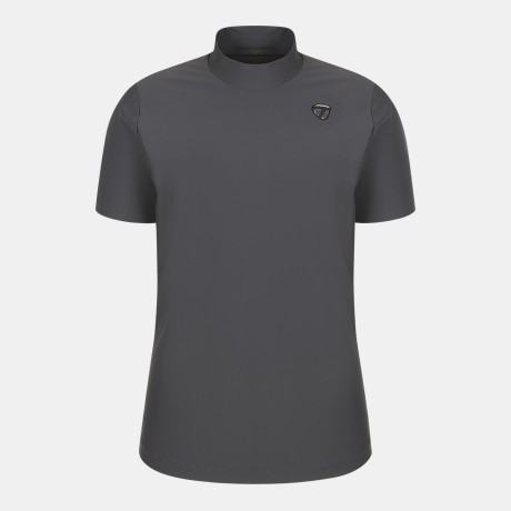 26SS 여성 라인 배색 하이넥 반팔 티셔츠 TWTH66144-195