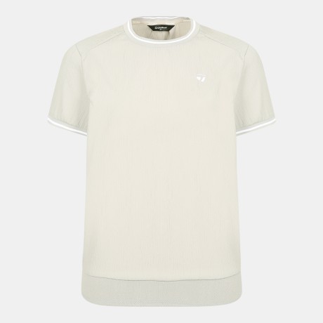 26SS 여성 등판 로고 펀칭 라운드 반팔 티셔츠 TWTR66244-509