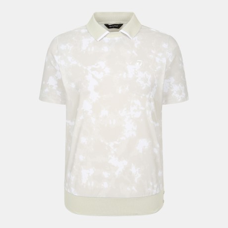 26SS 여성 패턴 요꼬 카라 반팔 티셔츠 TWTP66249-509