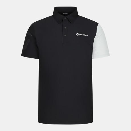 26SS  남성 비대칭 배색 카라 반팔 티셔츠 TMTY62147-199