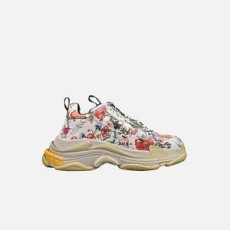 구찌 X 발렌시아가 해커 프로젝트 트리플 S 모노그램 플라워 스니커즈