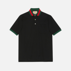 구찌 웹(WEB) 카라 코튼 피케 폴로