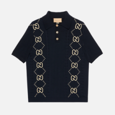 구찌 GG 코튼 니트 폴로