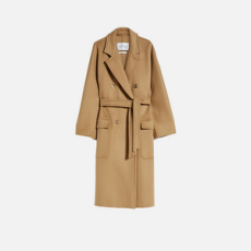 막스 마라 더블 브레스트 캐시미어 코트