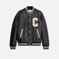 셀린느 카프스킨 오버사이즈 테디 재킷