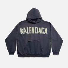 발렌시아가 테이프 타입 립트 포켓 라지 핏 후디