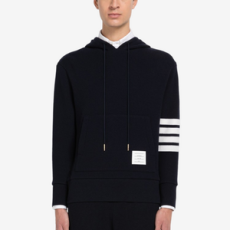 톰브라운 캐시미어 와플 4-바 풀오버 후디