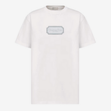 디올 크리스챤 디올 캐쥬얼 핏 티셔츠 화이트