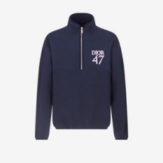 디올 레귤러 핏 스탠드 칼라 스웨터