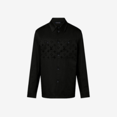 루이비통 플록드 캐주얼 코튼 오버셔츠 1AFA81