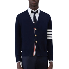 톰브라운 밀라노 스티치 카디건 네이비