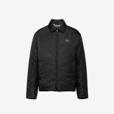 프라다 리나일론 크롭 다운 자켓