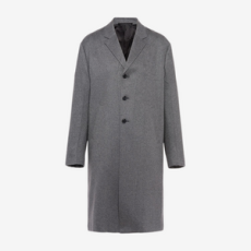 프라다 싱글 브리스티드 캐시미어 코트