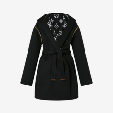 루이비통 리버시블 후드 랩 코트 1AC2DB