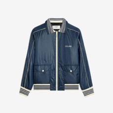 셀린느 라이트 나일론 블루종 자켓 네이비