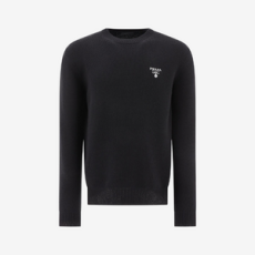 프라다 로고 캐시미어 니트