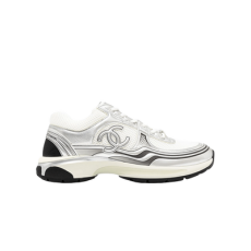 샤넬 스니커즈 패브릭 라미네이티드 실버