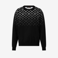 루이비통 그라디언트 코튼 크루넥 블랙