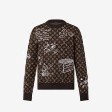 루이비통 모노그램 엠브로이더드 울 크루넥