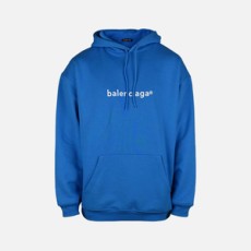 발렌시아가 뉴 카피라이트 후디 블루