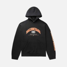 발렌시아가 로고 프린트 코튼 블렌드 저지 후디