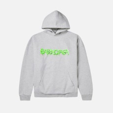 발렌시아가 슬라임 그린 로고 코튼 저지 후디