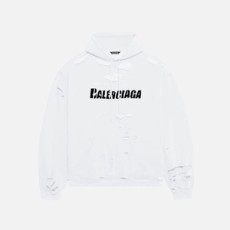 발렌시아가 캡스 디스트로이드 오버사이즈 핏 후디