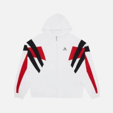 발렌시아가 트랙수트 후드 집업 화이트