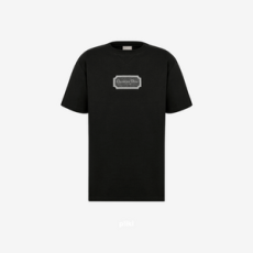 디올 Couture 캐주얼 핏 티셔츠 블랙