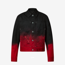 루이비통 자수 데님 블루종 재킷