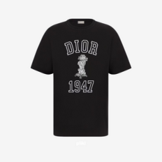 디올 Bobby 캐주얼 핏 티셔츠 블랙