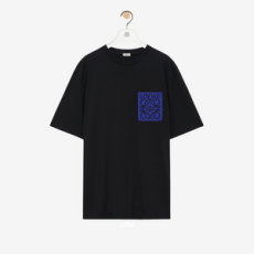 로에베 릴랙스 핏 티셔츠 블랙