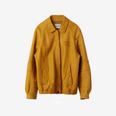 미우미우 나파 가죽 재킷 토파즈