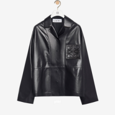 로에베 나파 램스킨 파자마 블라우스 블랙