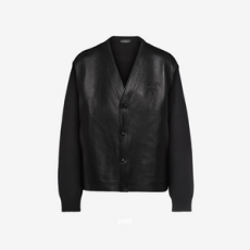프라다 캐시미어 & 가죽 가디건