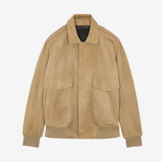 벨루티 스웨이드 플라이트 봄버 자켓