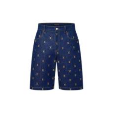 루이비통 엠브로이더드 시그니처 데님 쇼츠