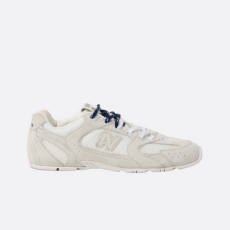 (W) 뉴발란스 x 미우 미우 530 스웨이드 메쉬 스니커즈 화이트