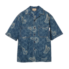 구찌 GG 리퀴드 하트 데님 셔츠