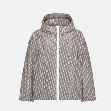 디올 그레이 테크니컬 타페타 자카드 오블리크 바람막이