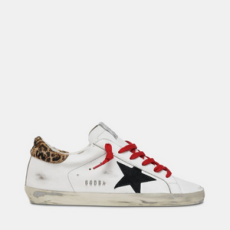 골든구스 프린트 힐탭 & 레드 레이스 슈퍼스타