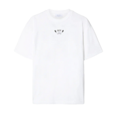 오프화이트 반다나 애로우 스케이트 코튼 티셔츠 화이트