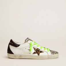 골든구스 애니멀 프린트 포니 스킨 텅&스타 슈퍼스타