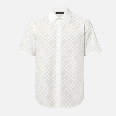 루이비통 반소매 코튼 셔츠