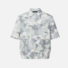 루이비통 LV 코튼 블렌드 숏 슬리브 셔츠