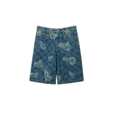 구찌 GG 리퀴드 하트 데님 쇼츠