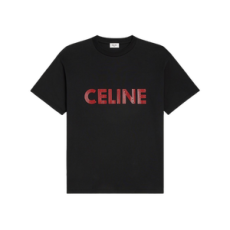 셀린느 루즈 로고 코튼 티셔츠